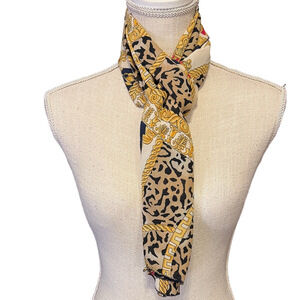 Elegant Lightweight Sheer Mixed Pattern Scarf